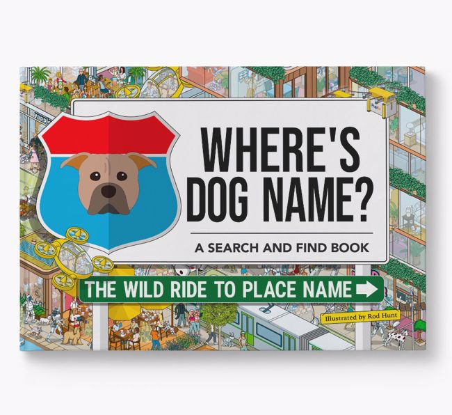 Personalised American Pit Bull Terrier Book: Where's Dog Name? Volume 3